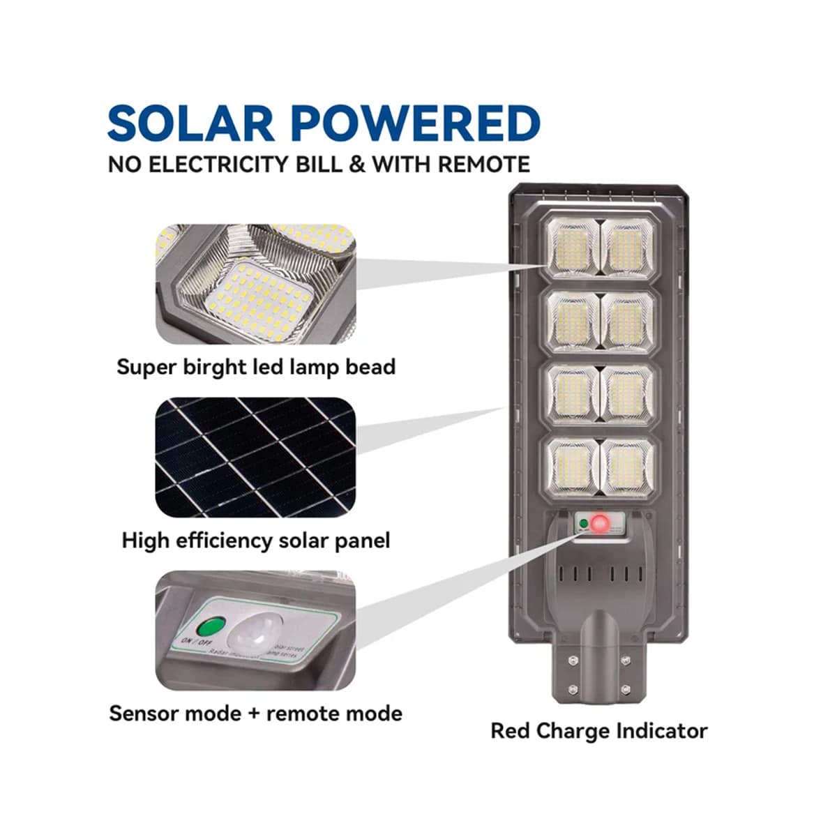 Energy Flow Solar Lights 20,000 Lumens - 200W (4-Pack) - Image 3