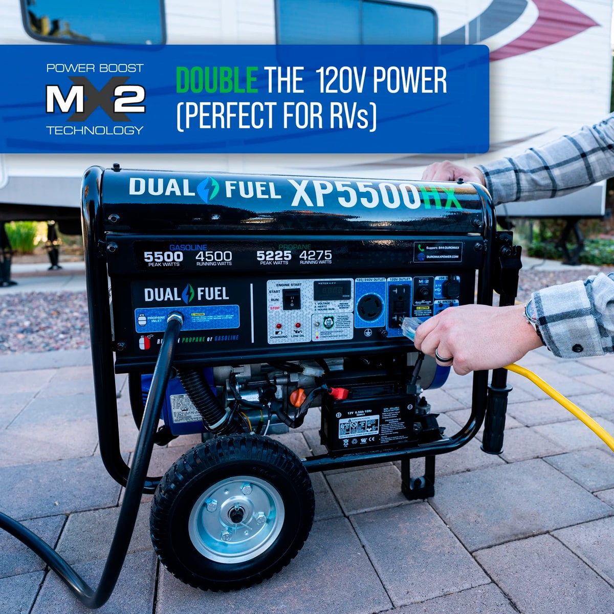 DuroMax 5500-Watt 120/240V Super Silent Generator