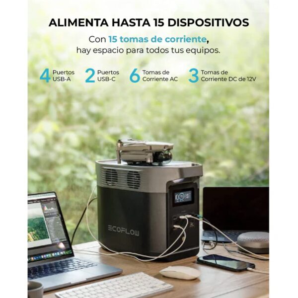 Generador Portátil de 1024Wh conecta hasta 15 dispositivos